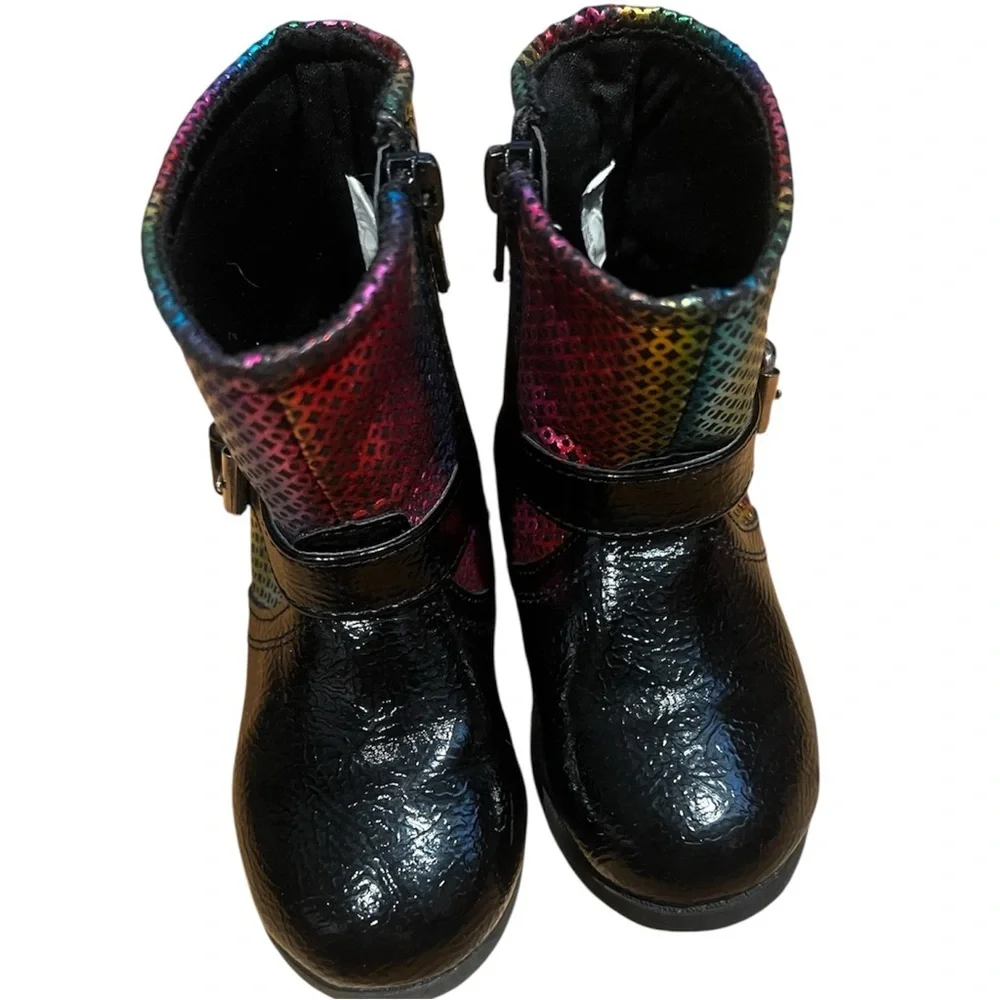 Okie Dokie Colorful Sequin Boots EUC 7